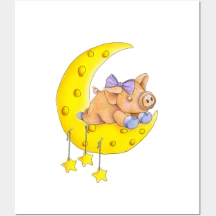 Little Piggy Wiggly Dreams Posters and Art